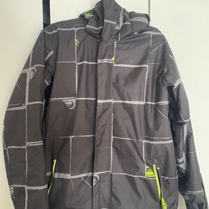 Quiksilver Dark Jacket with Lime Highlights Ski jacket